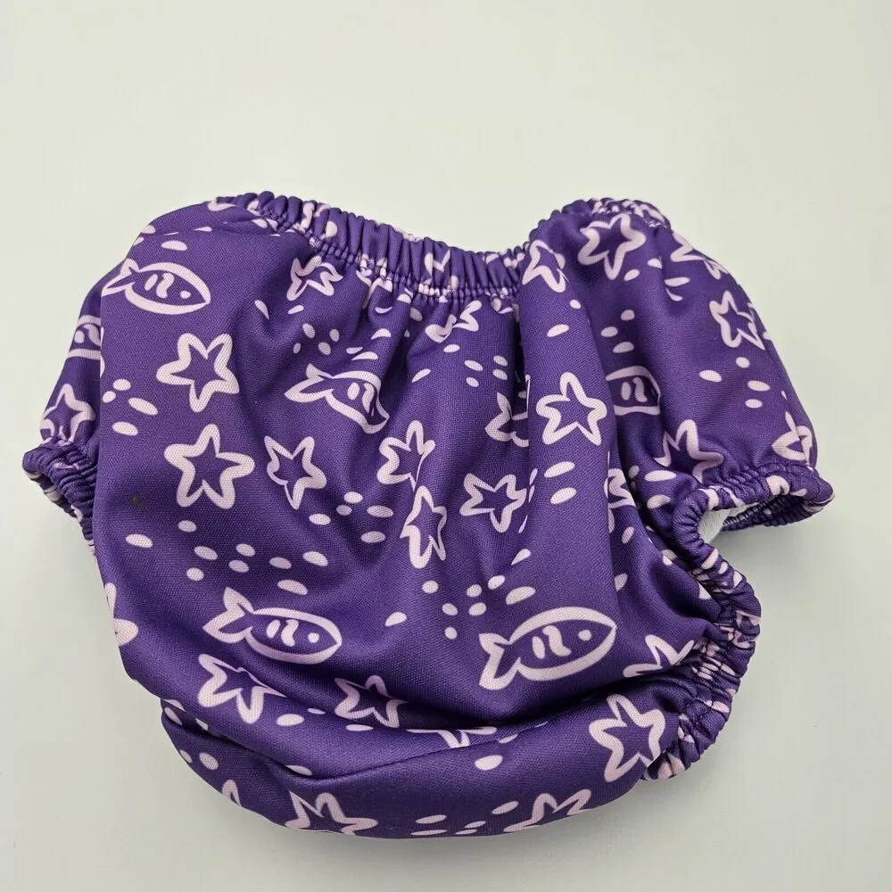 Baby Girl Size Medium (12M) Purple Speedo Reusable Swim‎ Diaper